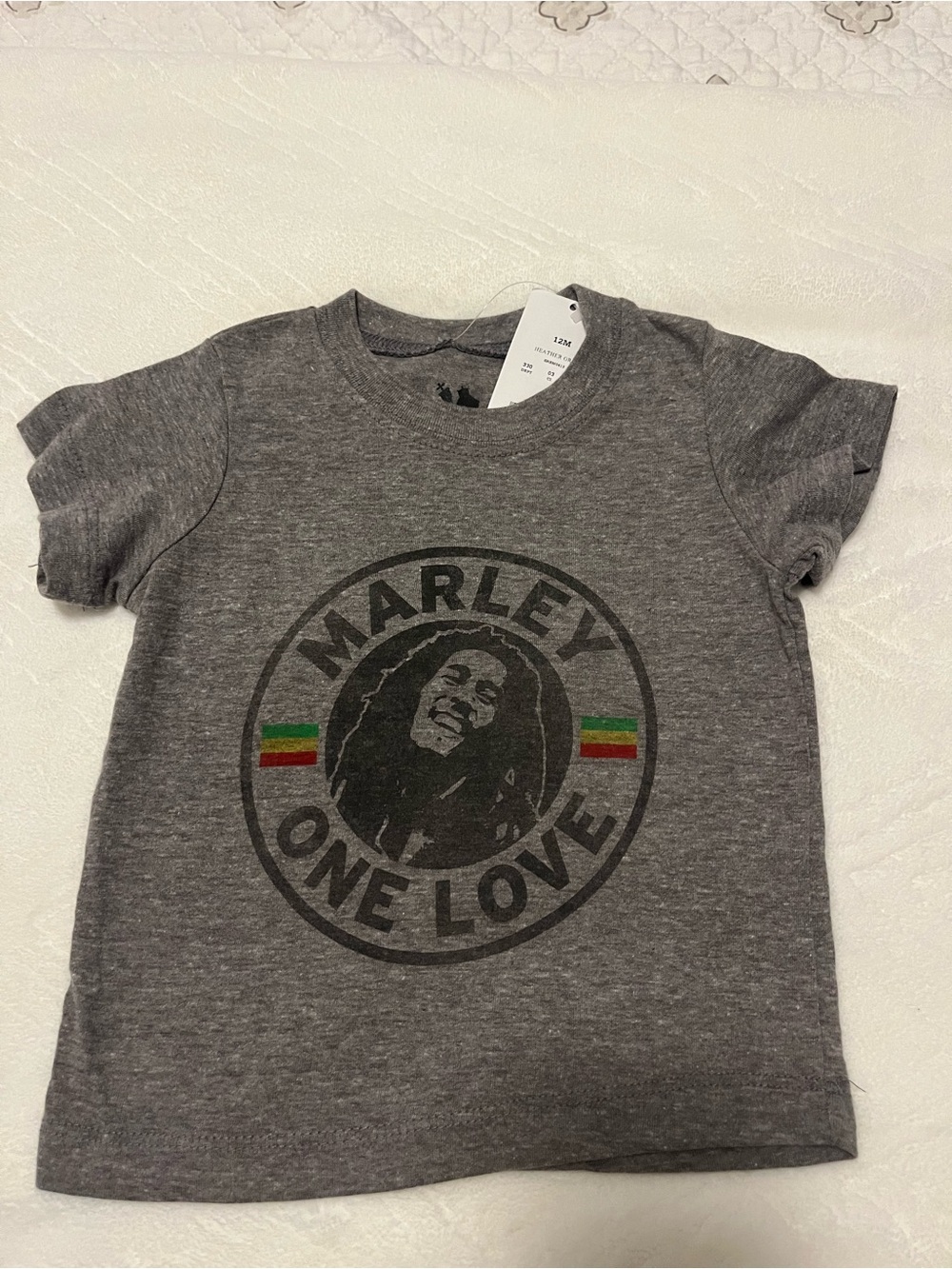 Zion Rootswear Gray Marley "One Love" Graphic Tee